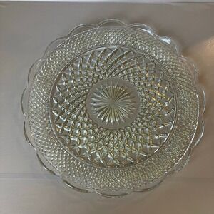 VTG Anchor Hocking Clear Glass
Wexford 14" Scalloped Platter Torte Tray